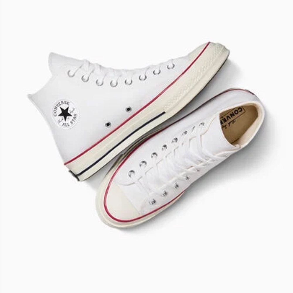 New!! Converse Chuck 70 White Canvas Mens 8 Women’s 10 - Picture 4 of 7